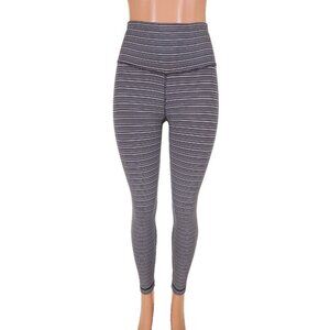 Lululemon High Times Pant Size 4 Textured Stripe Black Deep Coal THROWBACK!